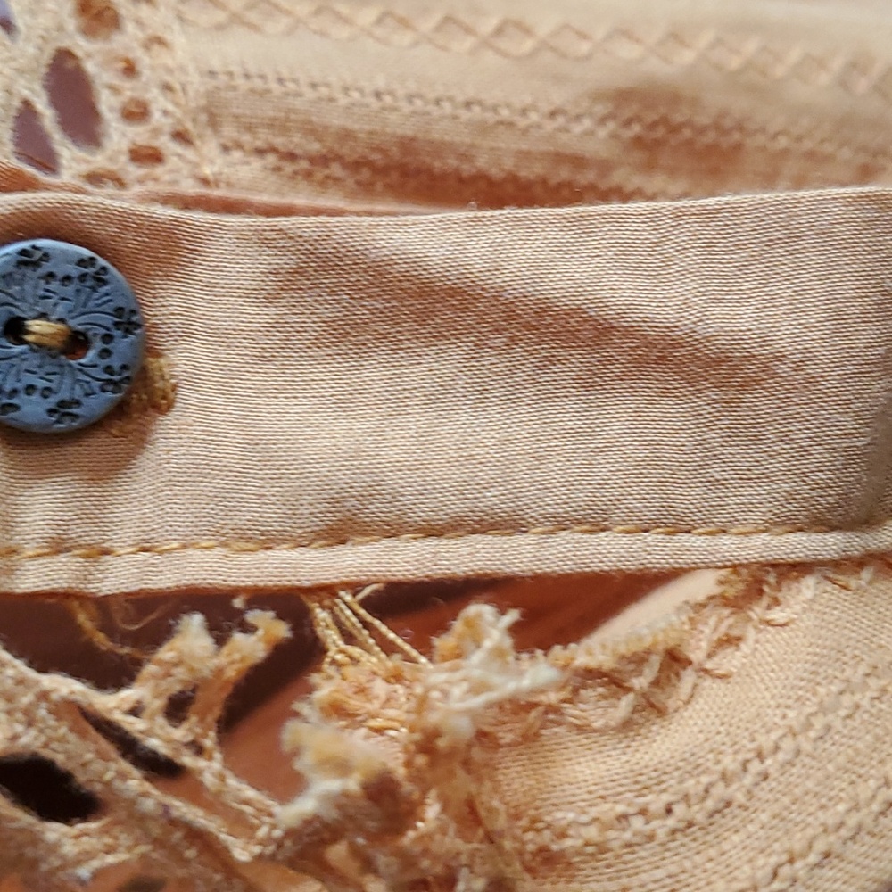 Knox Rose woman's orange buttondown dress size M - Picture 11 of 14